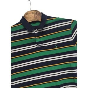 Polo Ralph Lauren Mens Polo Green Multicolor Large 100% Cotton